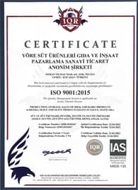 Yöre - ISO 9001:2015